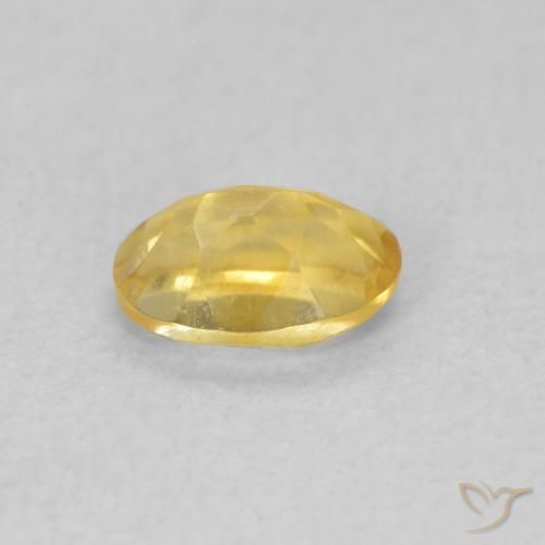 Citrino Dorato medio naturale da 0.43 ct, Ovale, VVS-VS