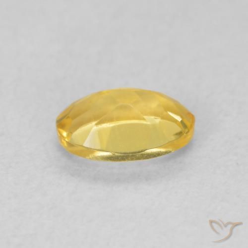 Citrino Dorato medio naturale da 0.43 ct, Ovale, VVS-VS