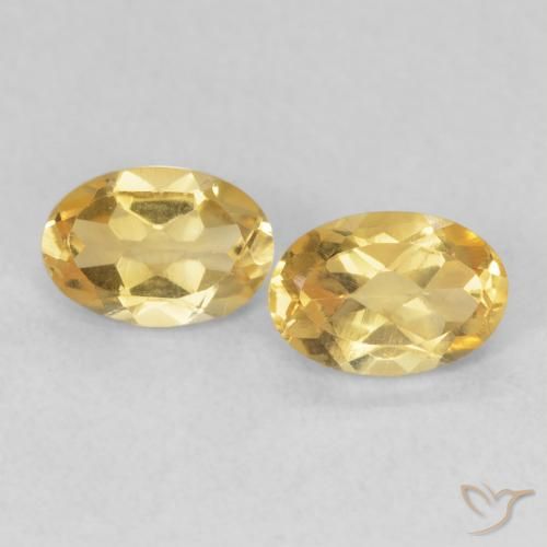 0.84ctw Naturale Oro medio Citrino, Ovale, VVS-VS