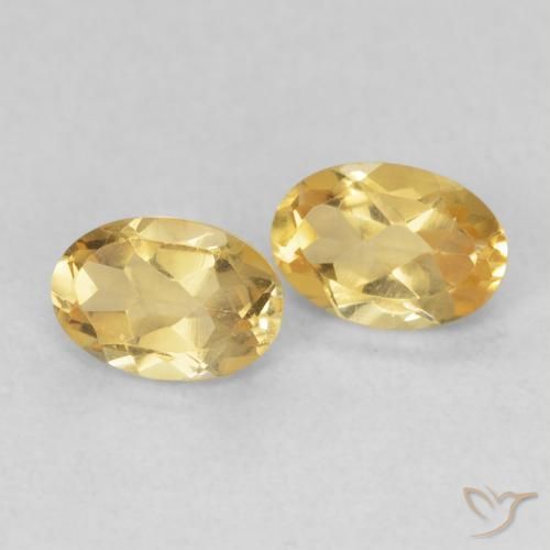 Gemme di Citrino Oro medio naturale da 0.84 ct, Ovale, VVS-VS