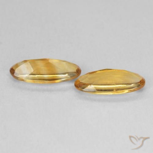Gemme di Citrino Medium Light-Golden naturale da 1.68 ct, Ovale, Trasparente