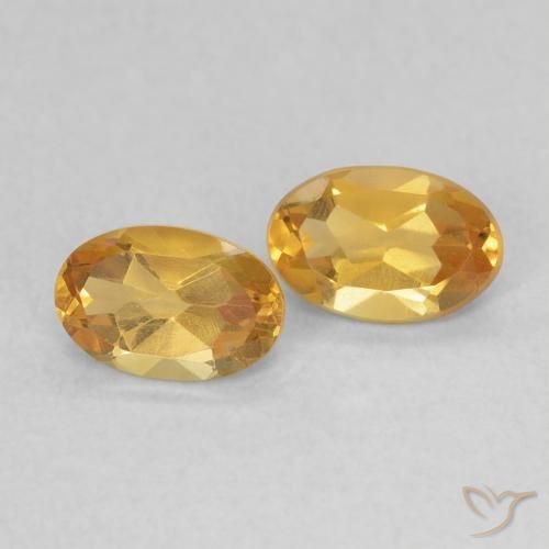 Gemme di Citrino Dorato scuro naturale da 0.79 ct, Ovale, VVS-VS
