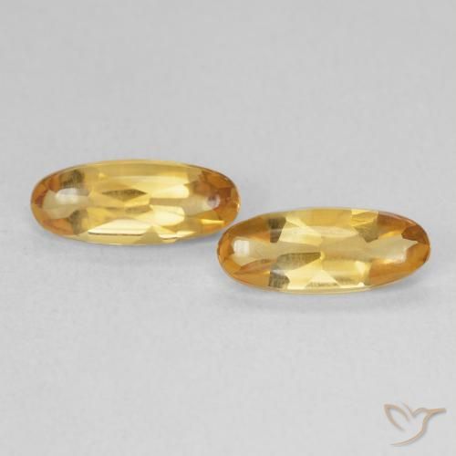 1.74ctw Naturale Medium Light-Golden Citrino, Ovale, Trasparente
