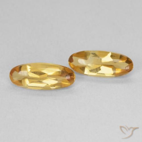 Gemme di Citrino Medium Light-Golden naturale da 1.74 ct, Ovale, Trasparente