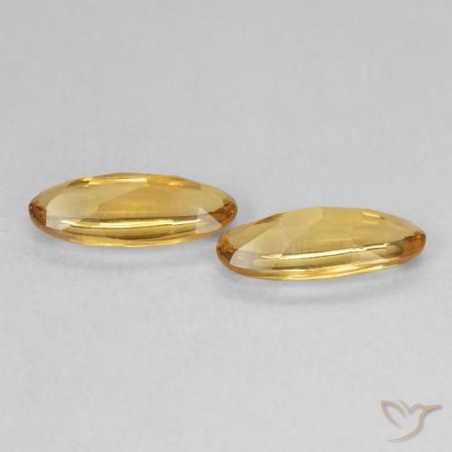 Gemme di Citrino Medium Light-Golden naturale da 1.74 ct, Ovale, Trasparente