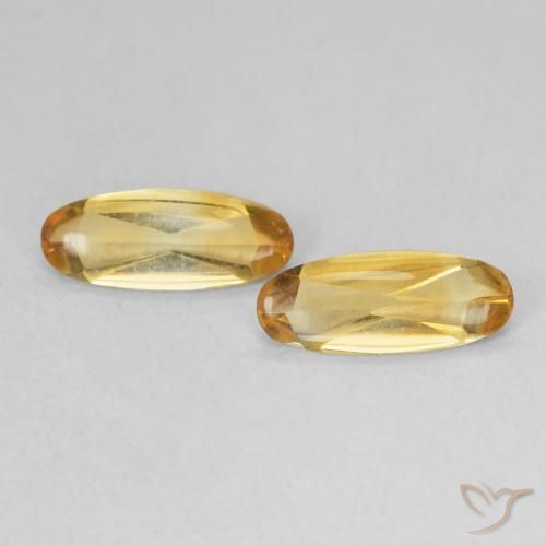 1.21ctw Naturale Arancio dorato Citrino, Ovale, Trasparente