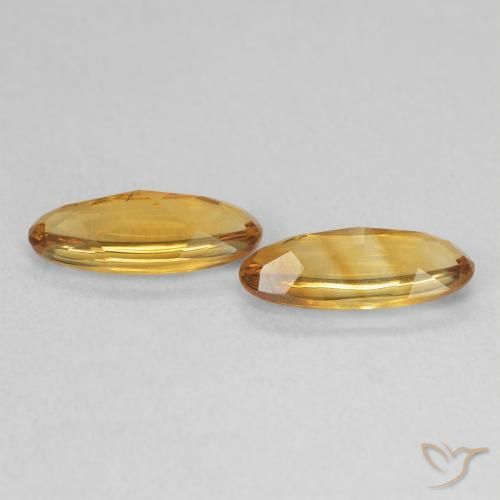 Gemme di Citrino Medium Light-Golden naturale da 1.72 ct, Ovale, Trasparente