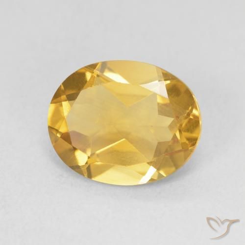 Citrino Oro profondo naturale da 3.19 ct, Ovale, VVS-VS