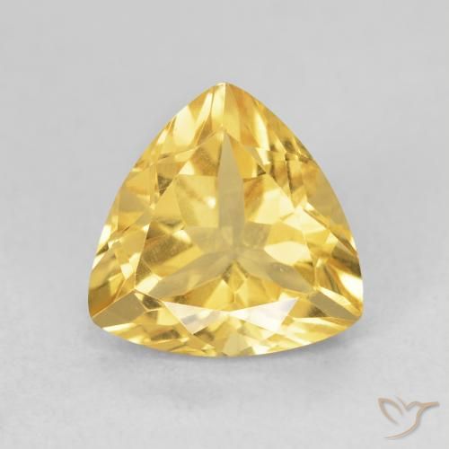2.36ct Naturale Dorato Citrino, Taglio trillion, VVS-VS