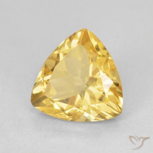 Citrino Dorato naturale da 2.36 ct, Taglio trillion, VVS-VS