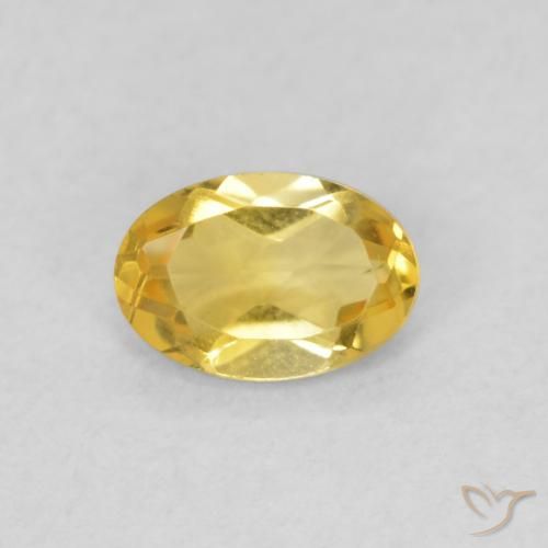 0.40ct Naturale Arancio dorato Citrino, Ovale, VVS-VS