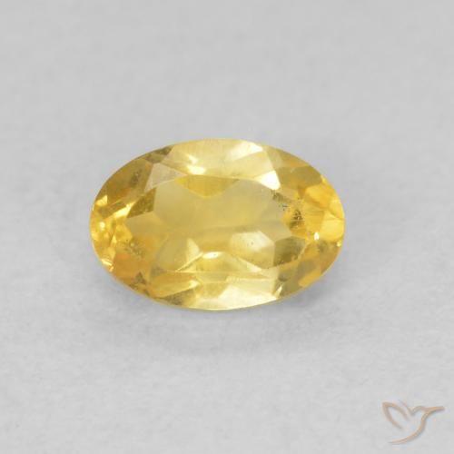 0.52ct Naturale Arancio dorato Citrino, Ovale, VVS