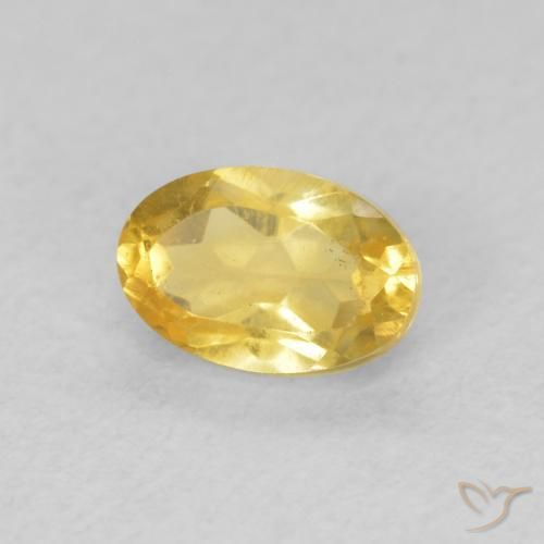 Citrino Arancio dorato naturale da 0.52 ct, Ovale, VVS
