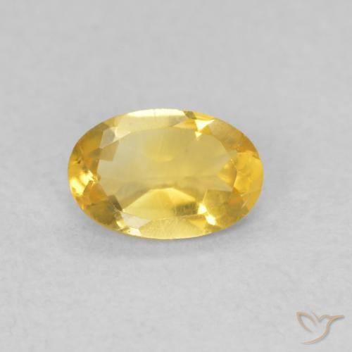 0.37ct Naturale Dorato Citrino, Ovale, VVS-VS