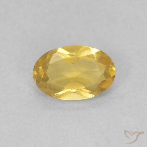0.43ct Naturale Dorato medio Citrino, Ovale, VVS-VS