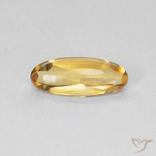 0.79ct Naturale Medium Light-Golden Citrino, Ovale, Trasparente