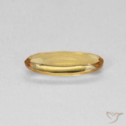Citrino Medium Light-Golden naturale da 0.79 ct, Ovale, Trasparente