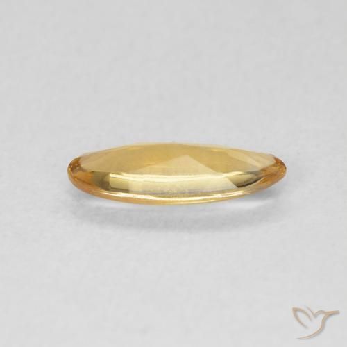Citrino Medium Light-Golden naturale da 0.68 ct, Ovale, Trasparente