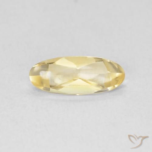 0.77ct Naturale Dorato Citrino, Ovale, Trasparente