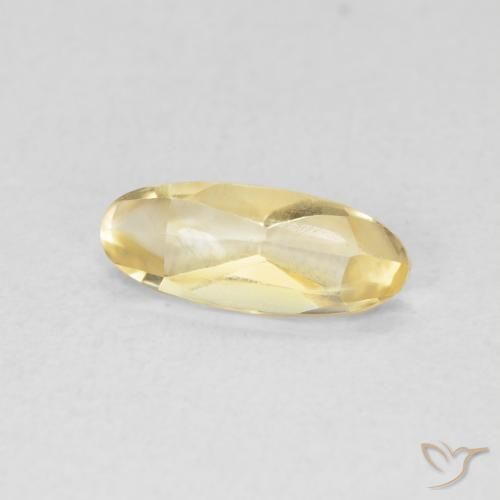 Citrino Dorato naturale da 0.77 ct, Ovale, Trasparente