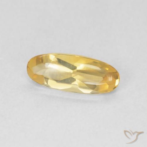 Citrino Oro medio naturale da 0.91 ct, Ovale, Trasparente