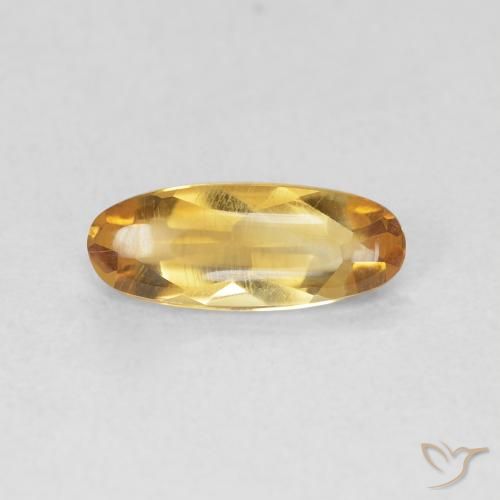 0.78ct Naturale Medium Light-Golden Citrino, Ovale, Trasparente