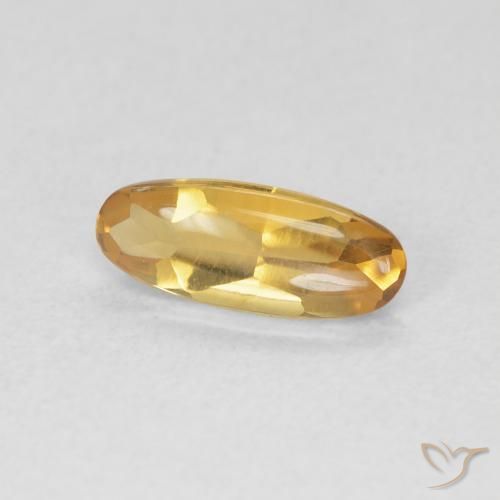 Citrino Medium Light-Golden naturale da 0.87 ct, Ovale, Trasparente