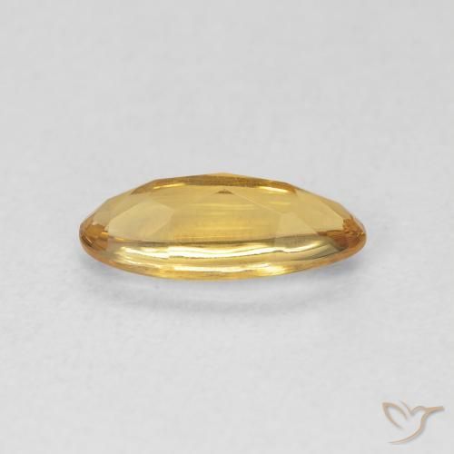 Citrino Medium Light-Golden naturale da 0.87 ct, Ovale, Trasparente