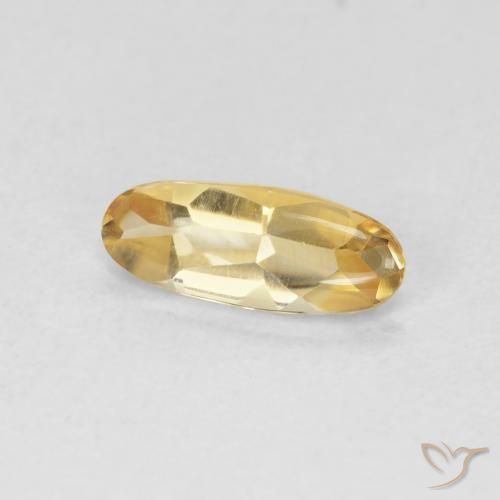 Citrino Oro medio naturale da 0.80 ct, Ovale, Trasparente