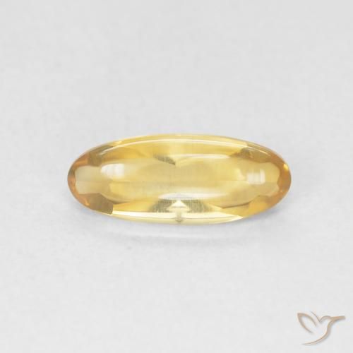 0.86ct Naturale Oro medio Citrino, Ovale, Trasparente