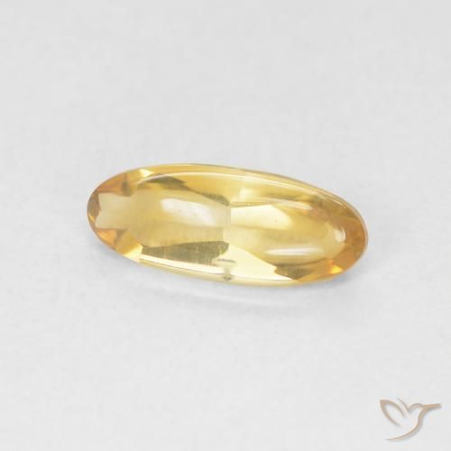 Citrino Oro medio naturale da 0.86 ct, Ovale, Trasparente