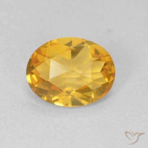 1.57ct Naturale Dorato scuro Citrino, Ovale, VVS-VS