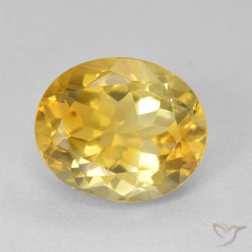 4.73ct Naturale Arancio dorato Citrino, Ovale, VVS-VS