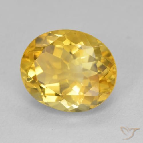 Citrino Arancio dorato naturale da 4.73 ct, Ovale, VVS-VS