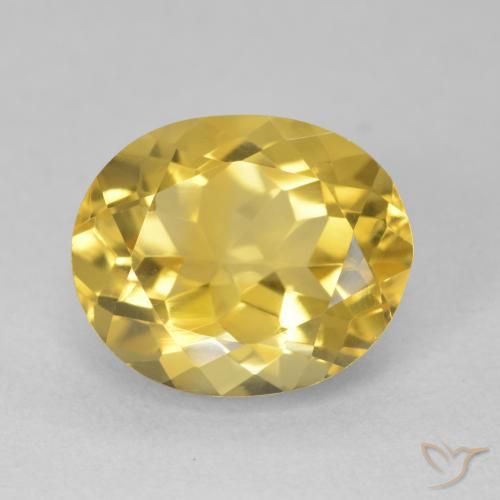 4.62ct Naturale Dorato medio Citrino, Ovale, VVS-VS