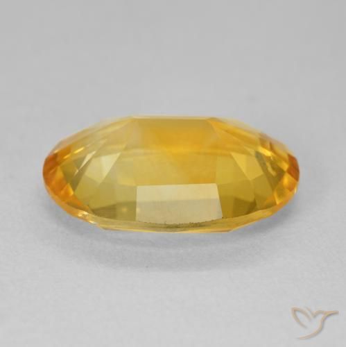 Citrino Dorato scuro naturale da 5.76 ct, Ovale, VVS