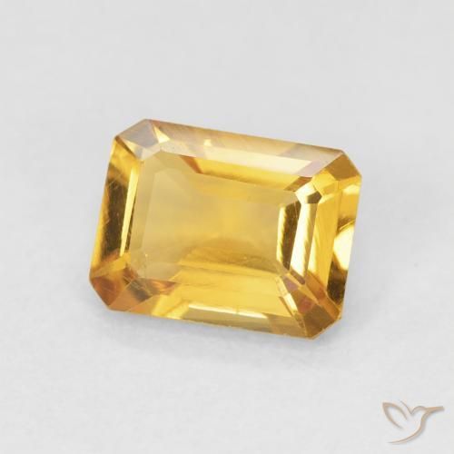 Citrino Arancio-Oro naturale da 1.30 ct, Ottagonale / Taglio smeraldo, VVS