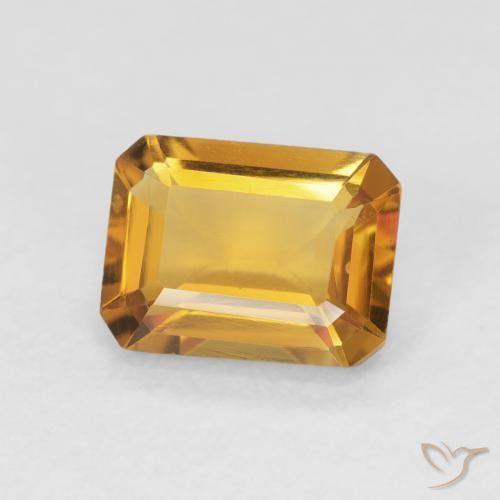 Citrino Arancio-Oro naturale da 1.44 ct, Ottagonale / Taglio smeraldo, VVS