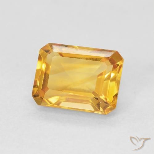 Citrino Arancio-Oro naturale da 1.55 ct, Ottagonale / Taglio smeraldo, VVS