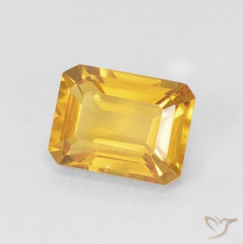 Citrino Arancio-Oro naturale da 1.61 ct, Ottagonale / Taglio smeraldo, VVS