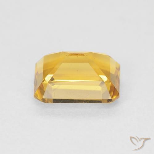 Citrino Medium Light Orange-Gold naturale da 1.58 ct, Ottagonale / Taglio smeraldo, VVS