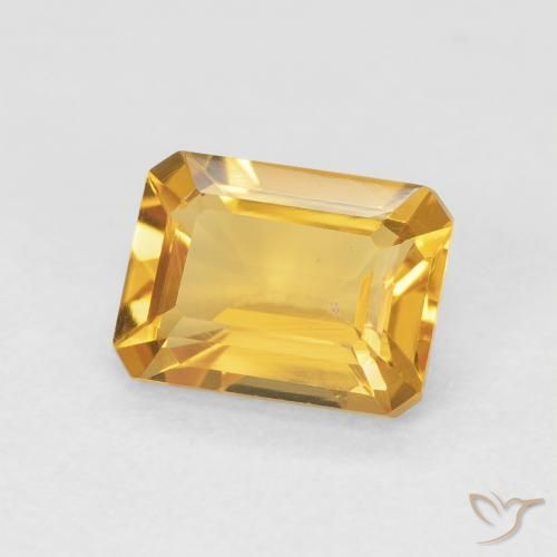 Citrino Arancio-Oro naturale da 1.43 ct, Ottagonale / Taglio smeraldo, VVS