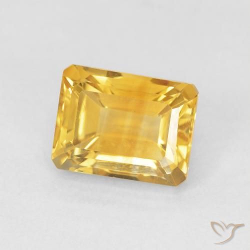 Citrino Oro medio naturale da 1.93 ct, Ottagonale / Taglio smeraldo, VVS