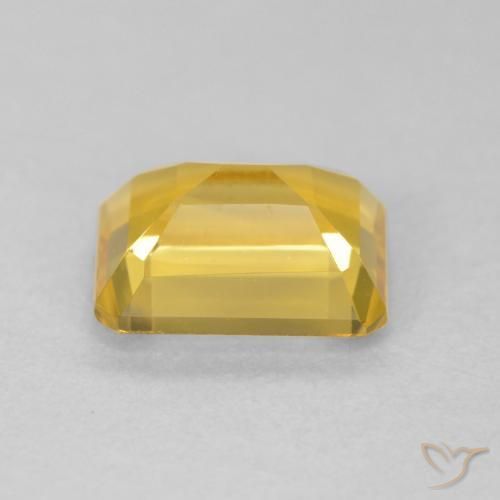 Citrino Dorato naturale da 1.56 ct, Ottagonale / Taglio smeraldo, VVS-VS