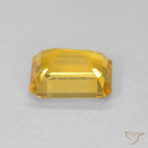 Citrino Dorato naturale da 1.29 ct, Ottagonale / Taglio smeraldo, VVS-VS