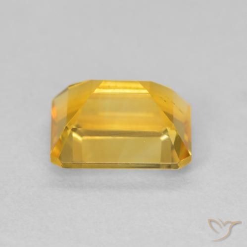Citrino Arancio Dorato Profondo naturale da 1.60 ct, Ottagonale / Taglio smeraldo, VVS-VS