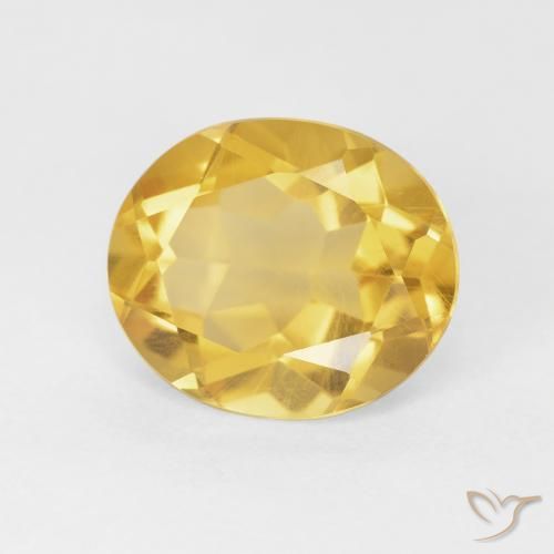 Citrino Arancio dorato naturale da 4.37 ct, Ovale, VVS-VS