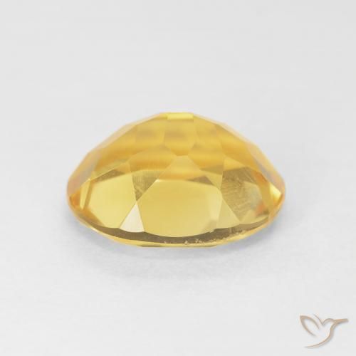 Citrino Arancio dorato naturale da 4.37 ct, Ovale, VVS-VS