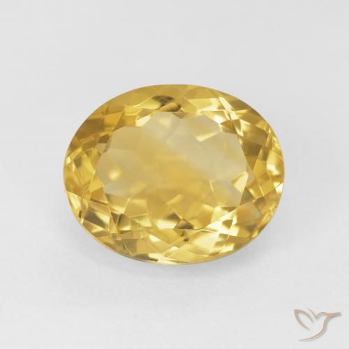 4.77ct Naturale Dorato medio Citrino, Ovale, VVS-VS