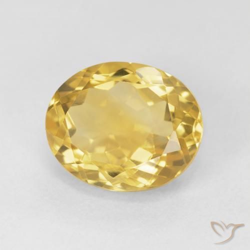 Citrino Dorato medio naturale da 4.77 ct, Ovale, VVS-VS